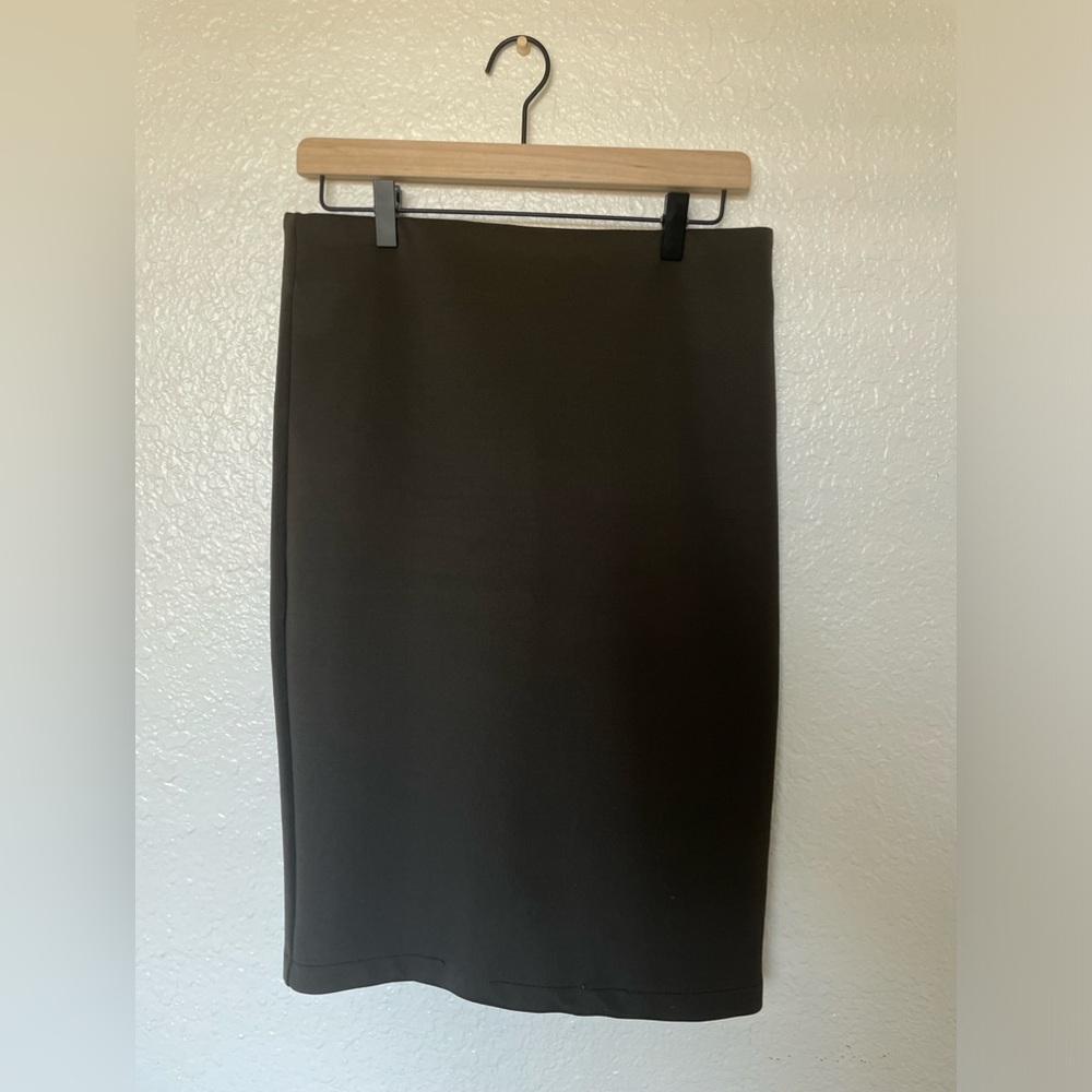 Catherine Malandrino Brown Zipper detail skirt